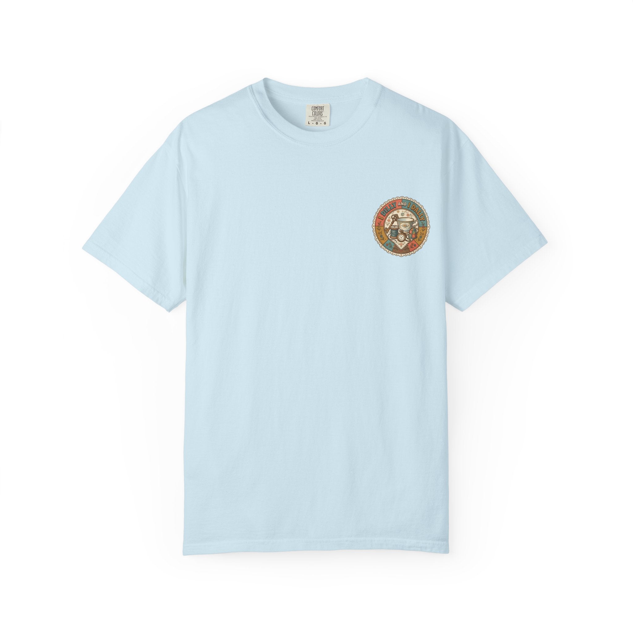 I Dilly and I Dally Vintage Tea Graphic T-Shirt
