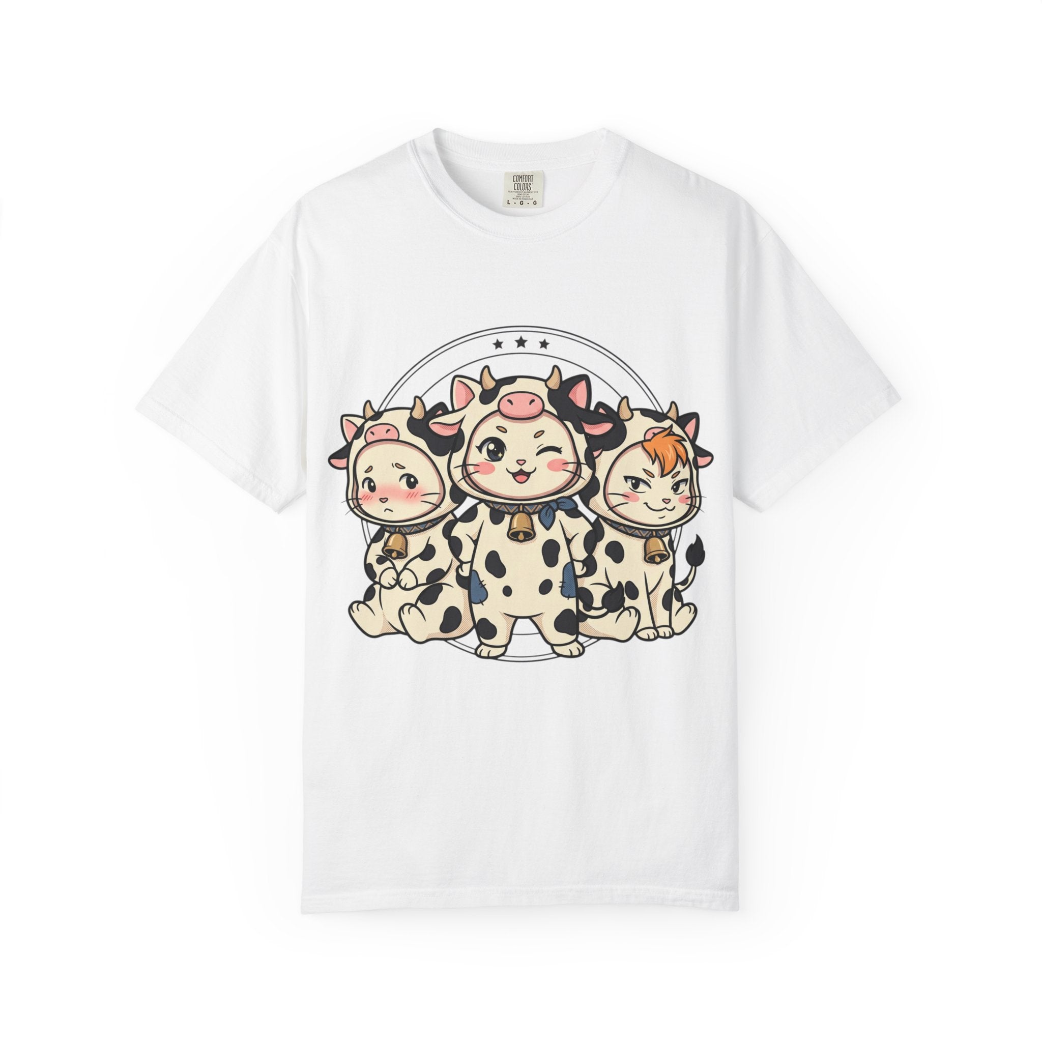 Cute Cow Cats trio