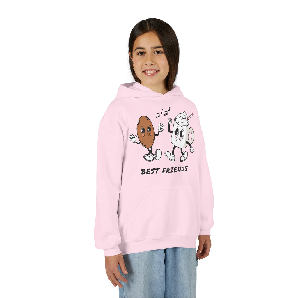 Youth Hoodie — "Best Friends" Cookie & Hot Chocolate Pullover
