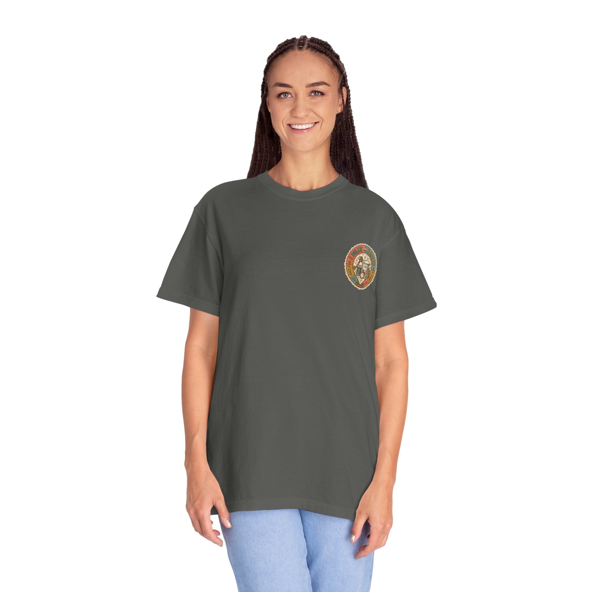 I Dilly and I Dally Vintage Tea Graphic T-Shirt