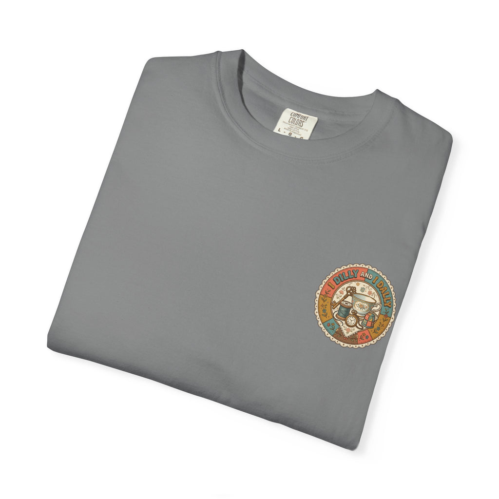 I Dilly and I Dally Vintage Tea Graphic T-Shirt