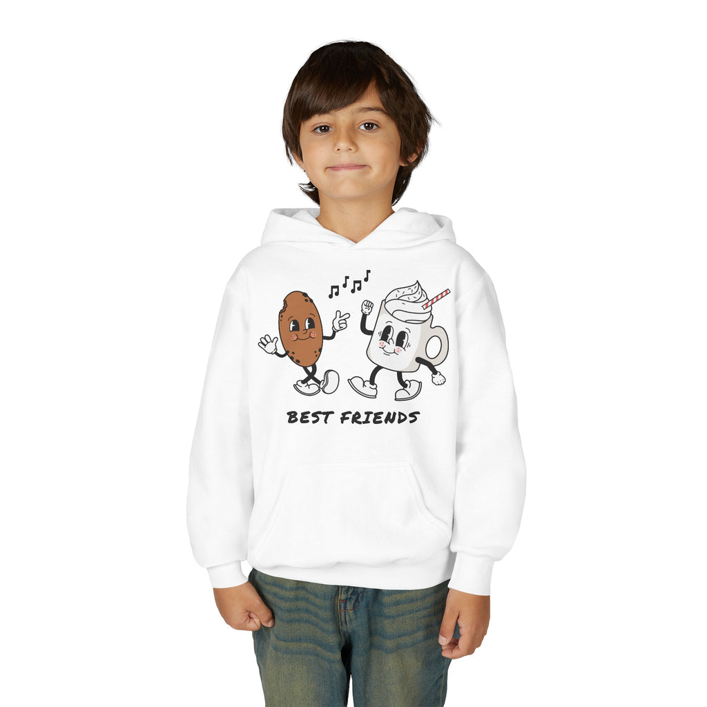 Youth Hoodie — "Best Friends" Cookie & Hot Chocolate Pullover