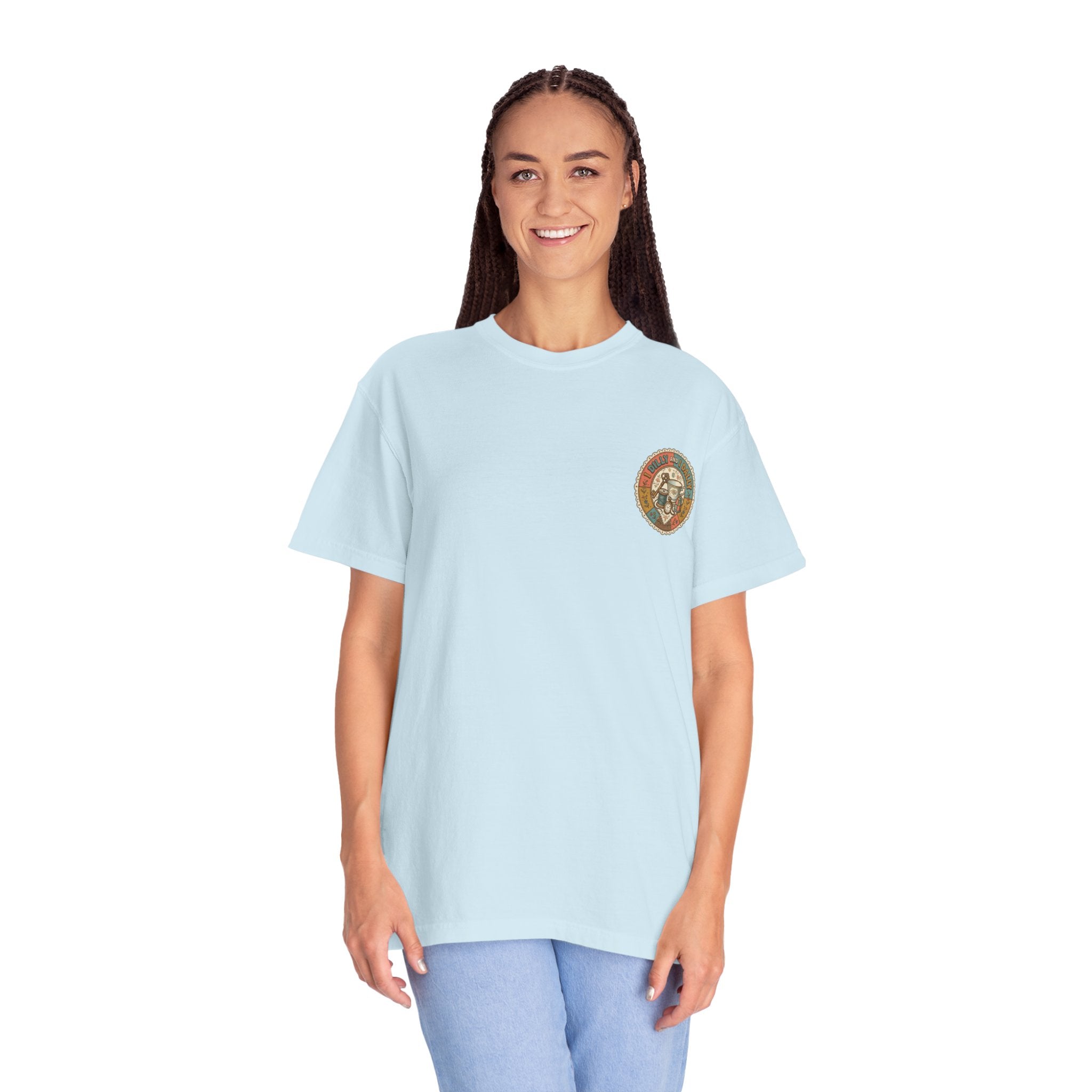 I Dilly and I Dally Vintage Tea Graphic T-Shirt