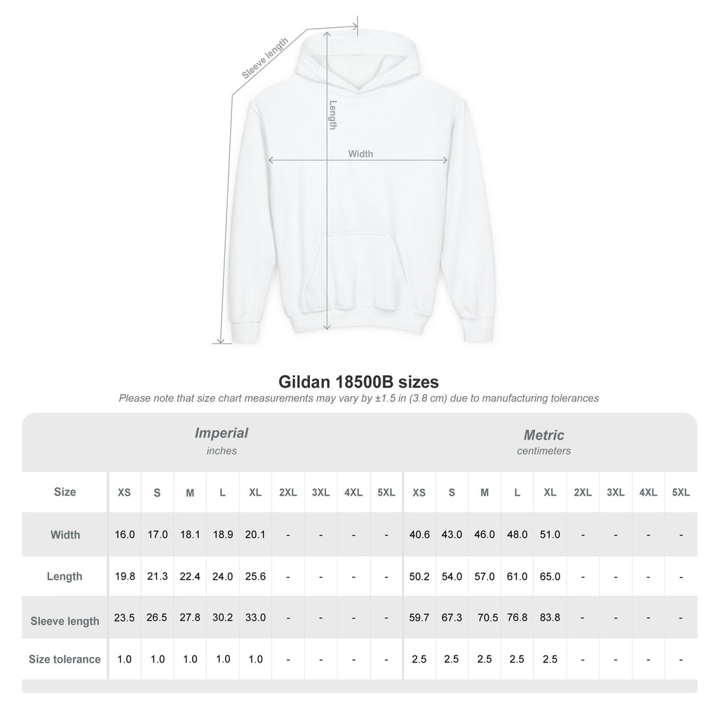 Youth Hoodie — "Best Friends" Cookie & Hot Chocolate Pullover