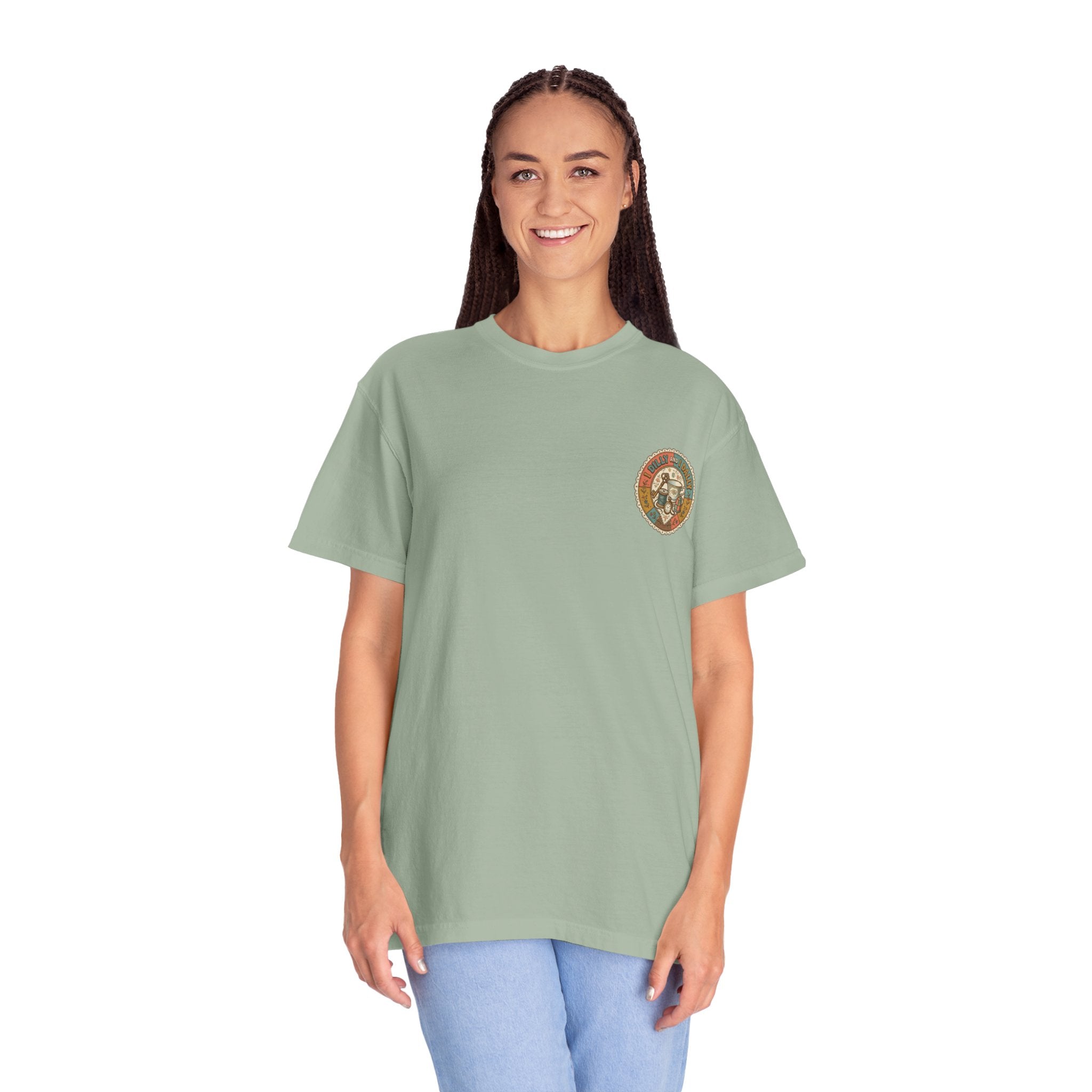 I Dilly and I Dally Vintage Tea Graphic T-Shirt