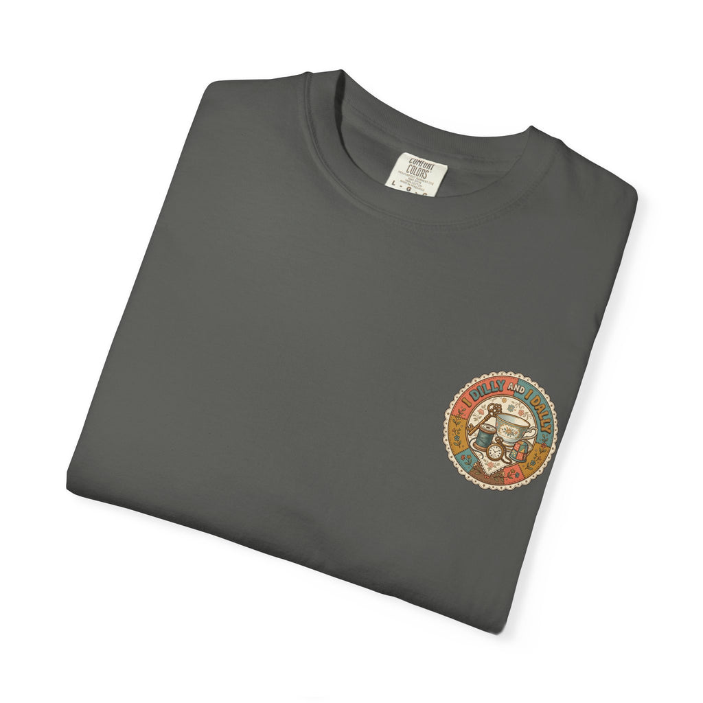 I Dilly and I Dally Vintage Tea Graphic T-Shirt