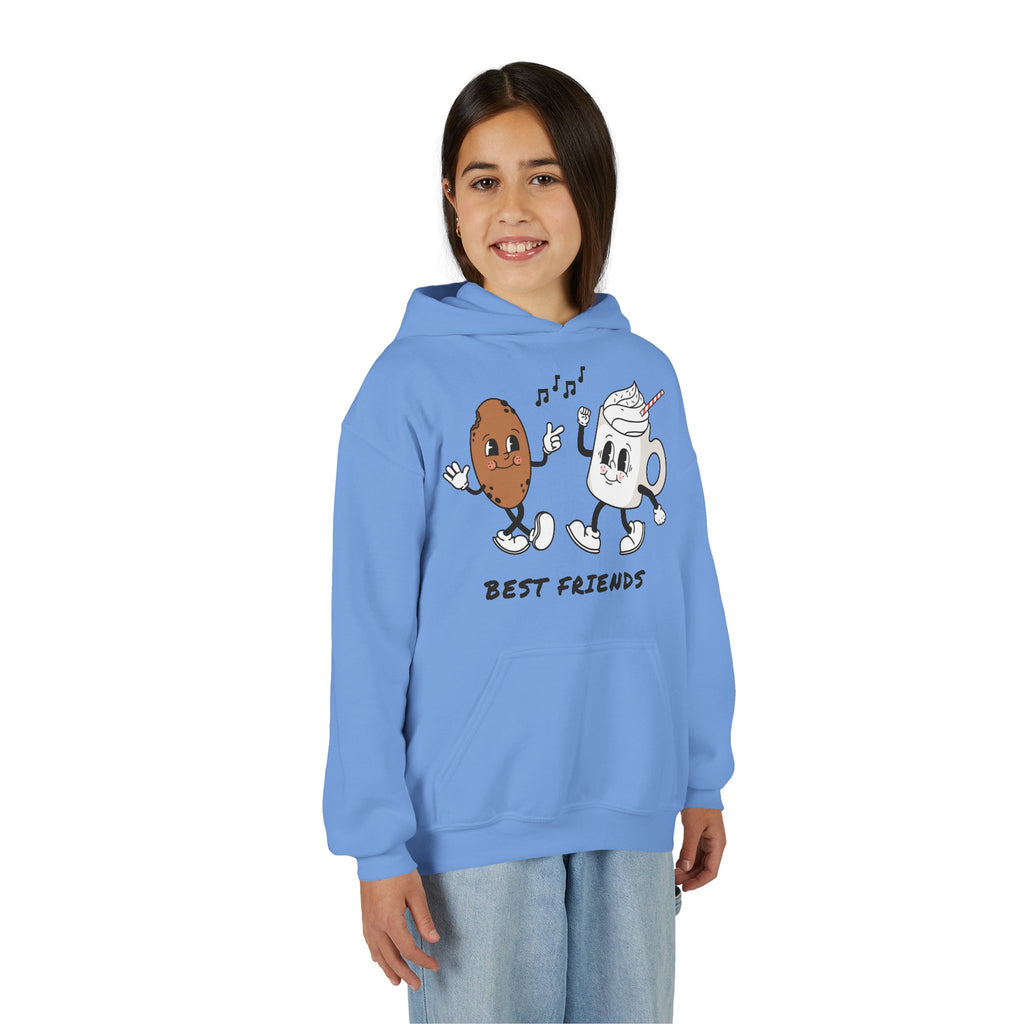 Youth Hoodie — "Best Friends" Cookie & Hot Chocolate Pullover
